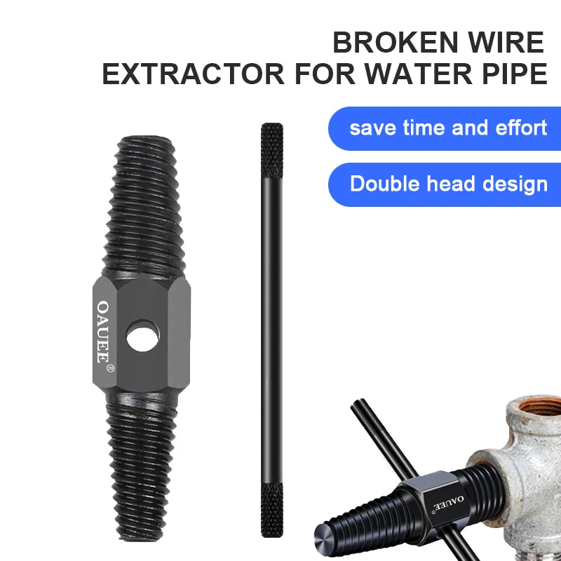 Broken Wire Extractor Faucet Damaged Bolts Wire Pipe Remover Double-head Water Pipe Triangle Valve Tap Bolt Remover Tools