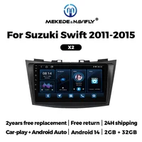 MEKEDE Android 14 Radio de coche estéreo para Suzuki Swift 2011-2015 Autoradio reproductor Multimedia navegación WiFi 2Din 9 pulgadas CarPlay