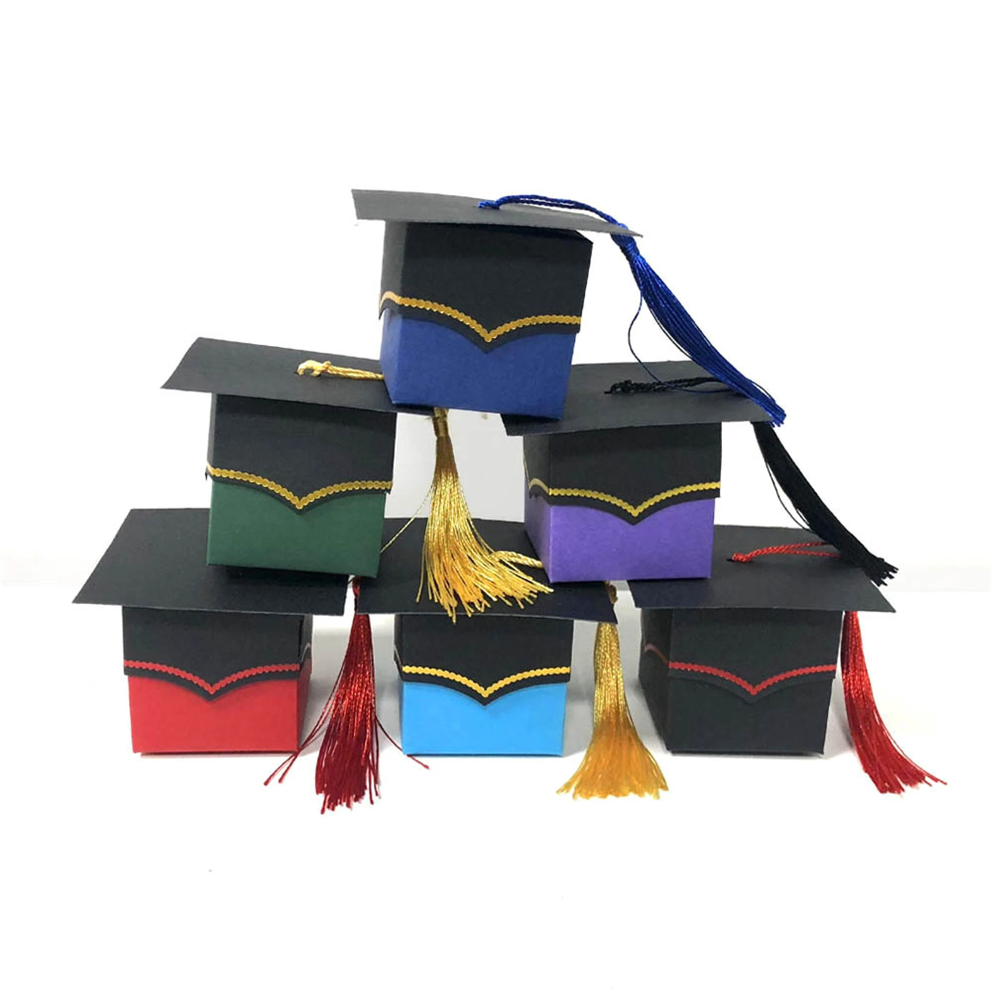 

Graduation Candy Box-Cap Shaped boxes-Congratulation gift boxes-Party favor box-Candy favor box-gift packing box for 2024 party