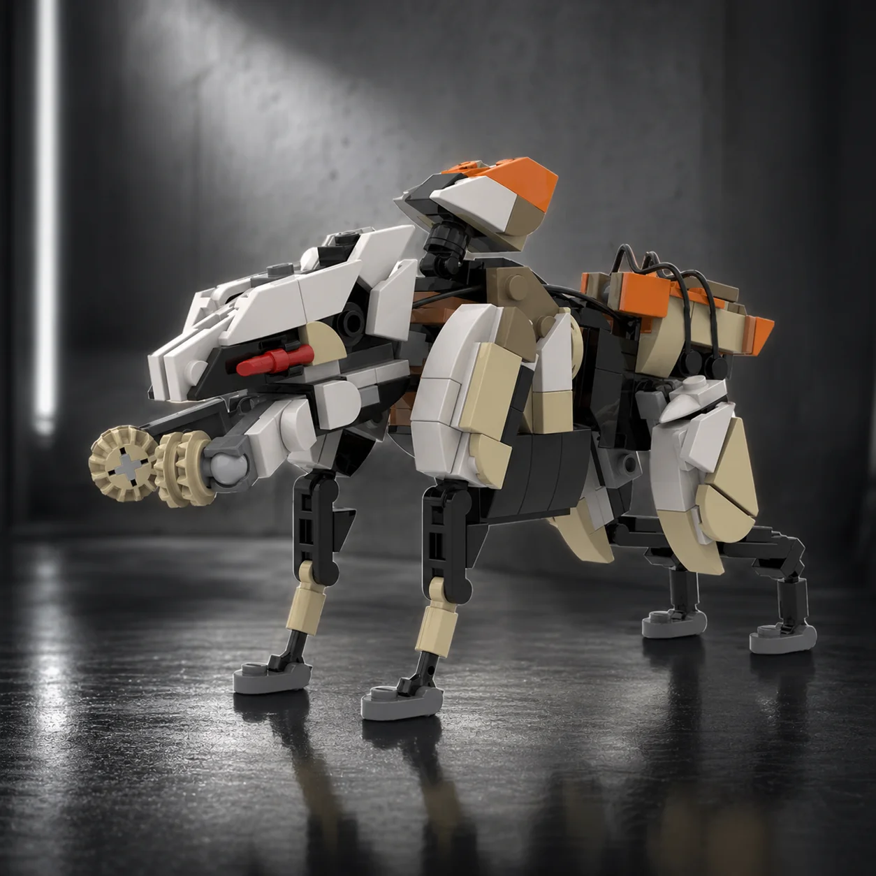 

MOC Sci‑Fi Mechanical Scavenger Beast Building Blocks Model Kit DIY Robot Bricks Collectible Gift