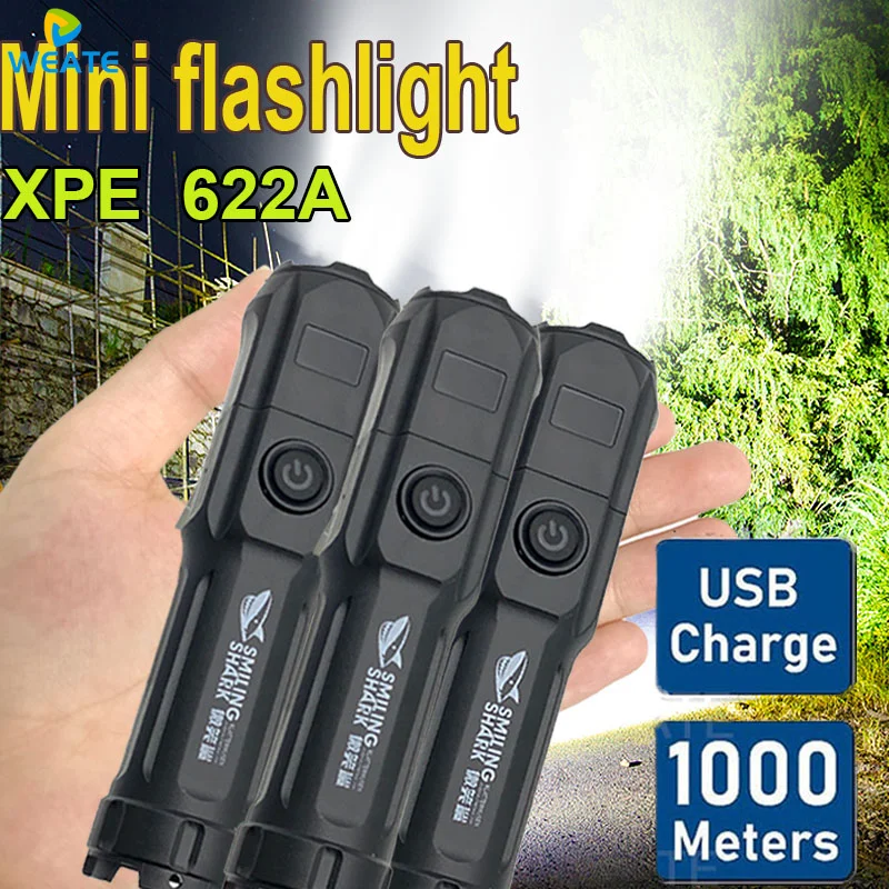 Powerful LED Flashlight 100000 Lumen Tactical Flashlights Rechargeable USB 18650 Waterproof Zoom Fishing Hunting LED Flashlight