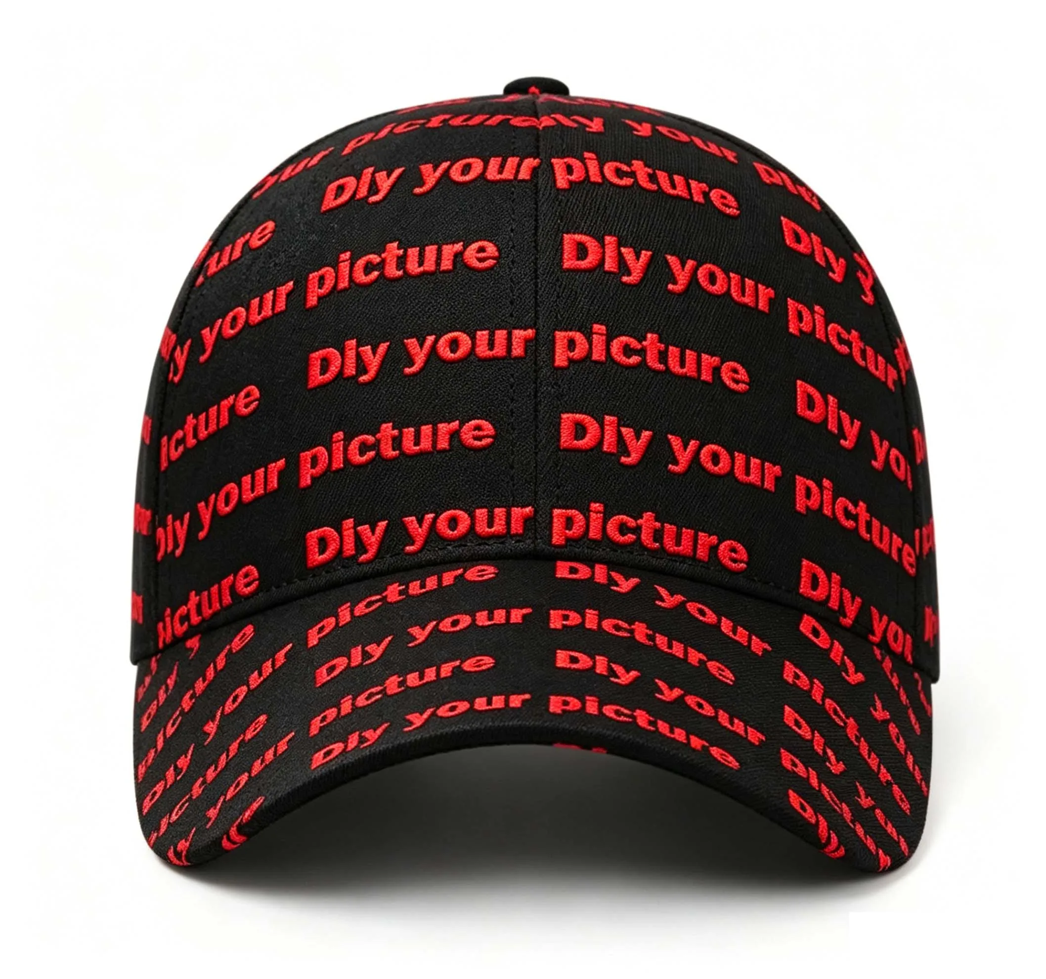 Customizable Adjustable Baseball Cap with 3D Printed Design
