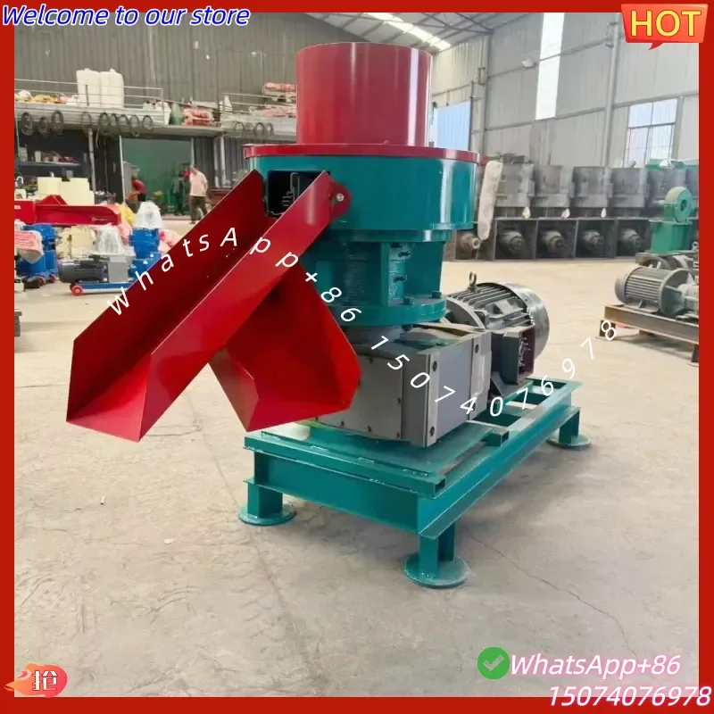 2026 Small ring mold biomass granulator, sawdust branch rice husk granulator, straw cow dung plastic granulator
