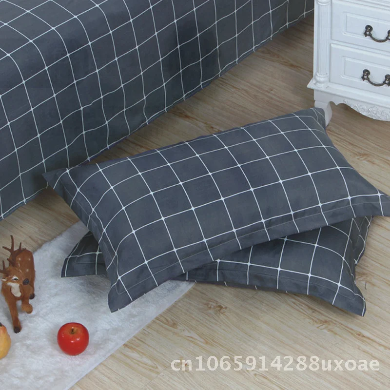 Cartoon Print Pillowcase Sanding Design Single Size Quilt Cover Modern Minimalist Bedding Polyester Fiber Matching Pillowcase