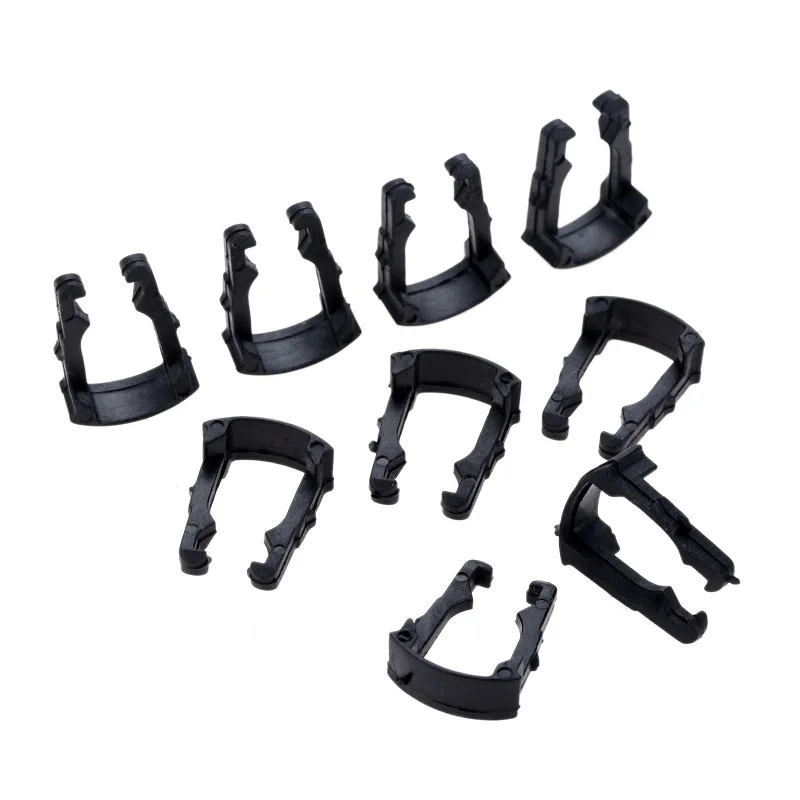 20Pcs Plastic Car Fuel Filter Tubing Connector Fastener Clip Fit for Skoda Octavia  Bora Jetta Black Plastic Auto Clips