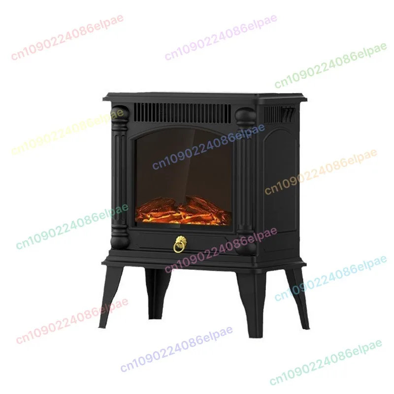 

Электрический каминный обогреватель, 3D-моделирование пламени, обогреватель для гостиной в помещении, 1400 Вт, современное решение для отопления дома