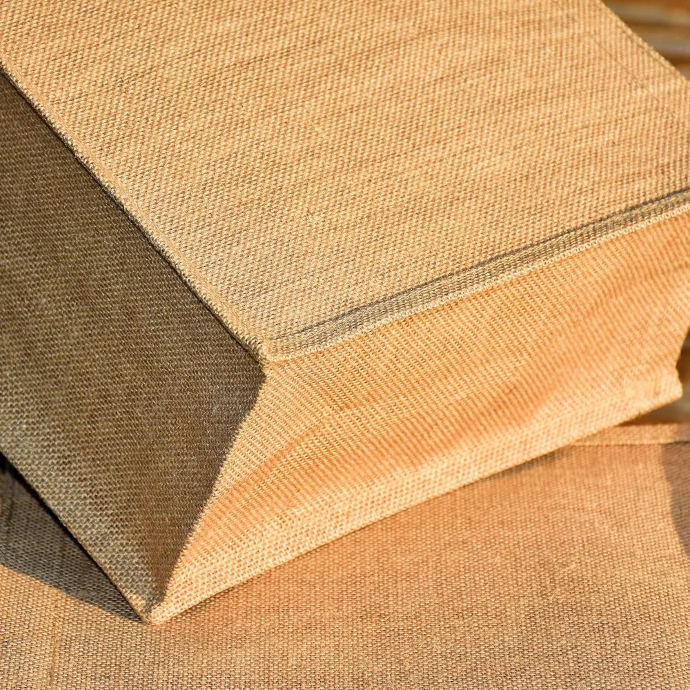 حقائب يد من الخيش لوصيفات العروس - حقائب سفر من الجوت بمقابض، 12.5 × 5 × 9.8 بوصة، مقاس متوسط، مثالية للترفيه والعطلات #3