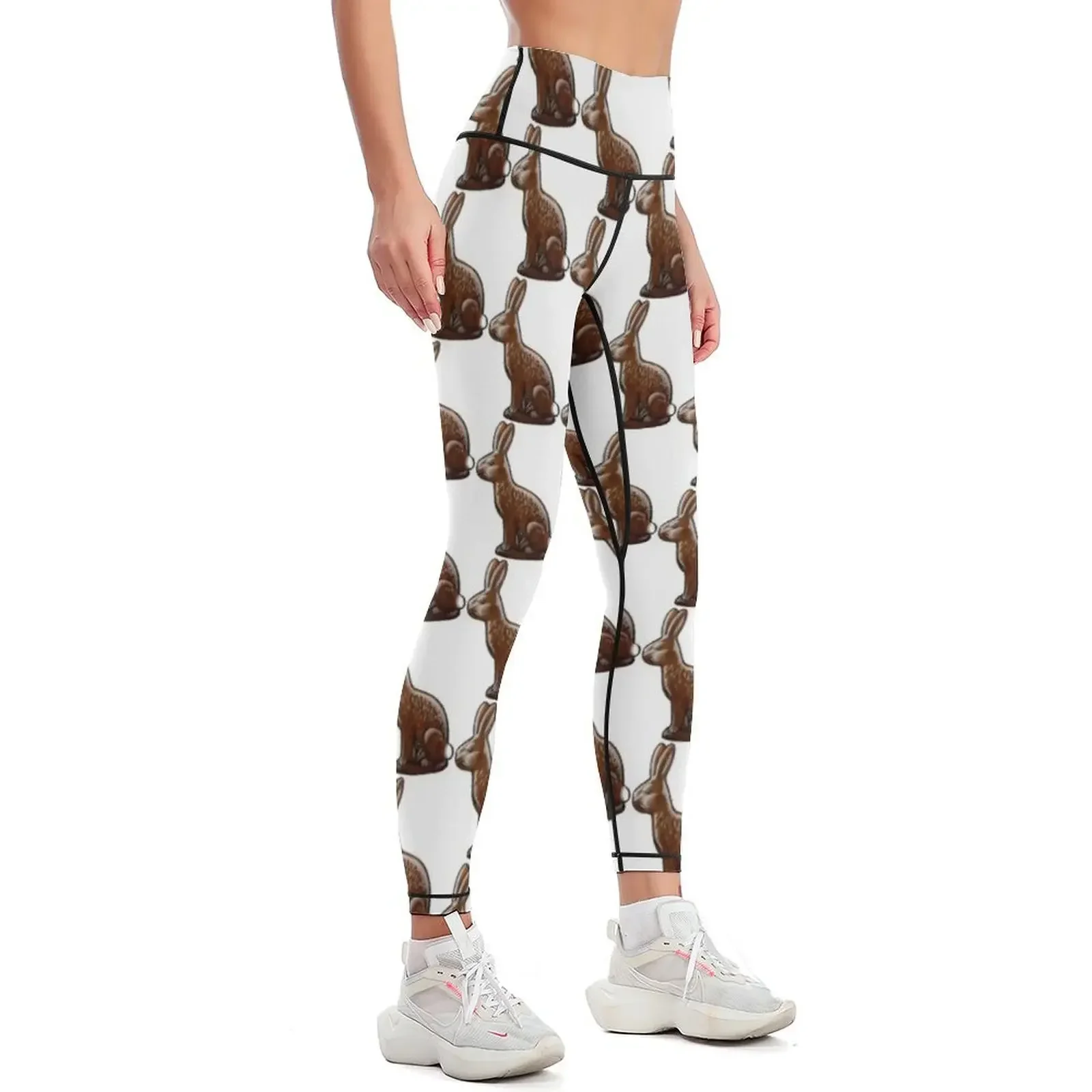 Chocolate easter bunny Leggings high waist gym top jogging pants harem pants Womens Leggings