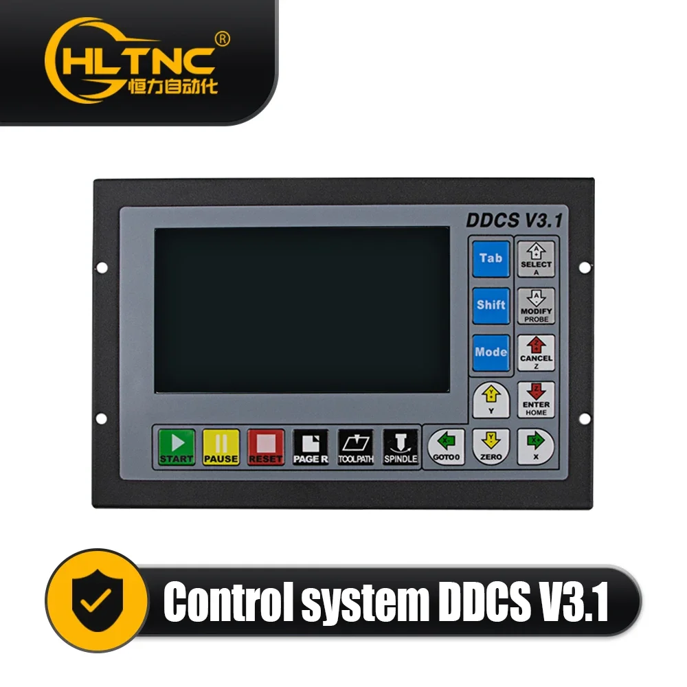 HLTNC DDCSV3.1 Upgrade Motion Controller 3-4 Axis 500Khz Speed Controller G code 24V input Servo Stepper Control Panel For CNC