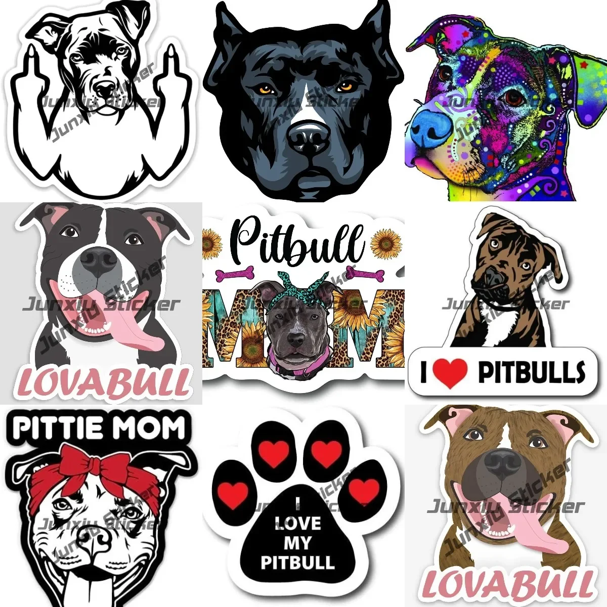 Наклейки питбултерьера «Я люблю меня», «питбулл», «Pawprint», автомобильная наклейка с принтом лап, наклейка на грузовик, бульдог питбулл, автомобильные наклейки, аксессуары