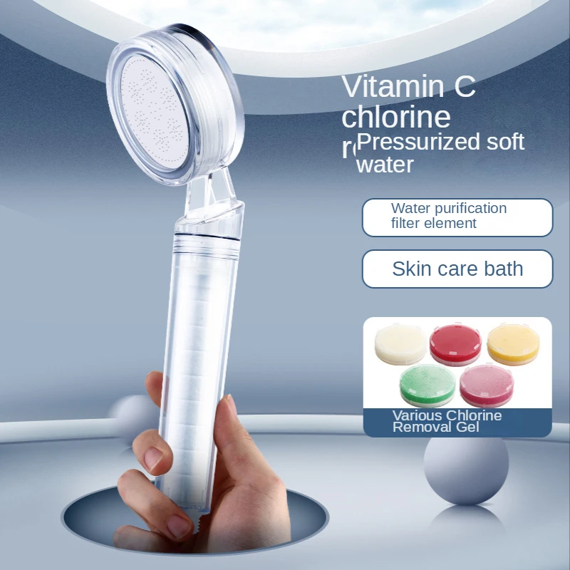 Vitamin C Shower Filter Head With PP Cotton Removal The Cholorine Bathroom Shower Filter Head ressurized Water Saving