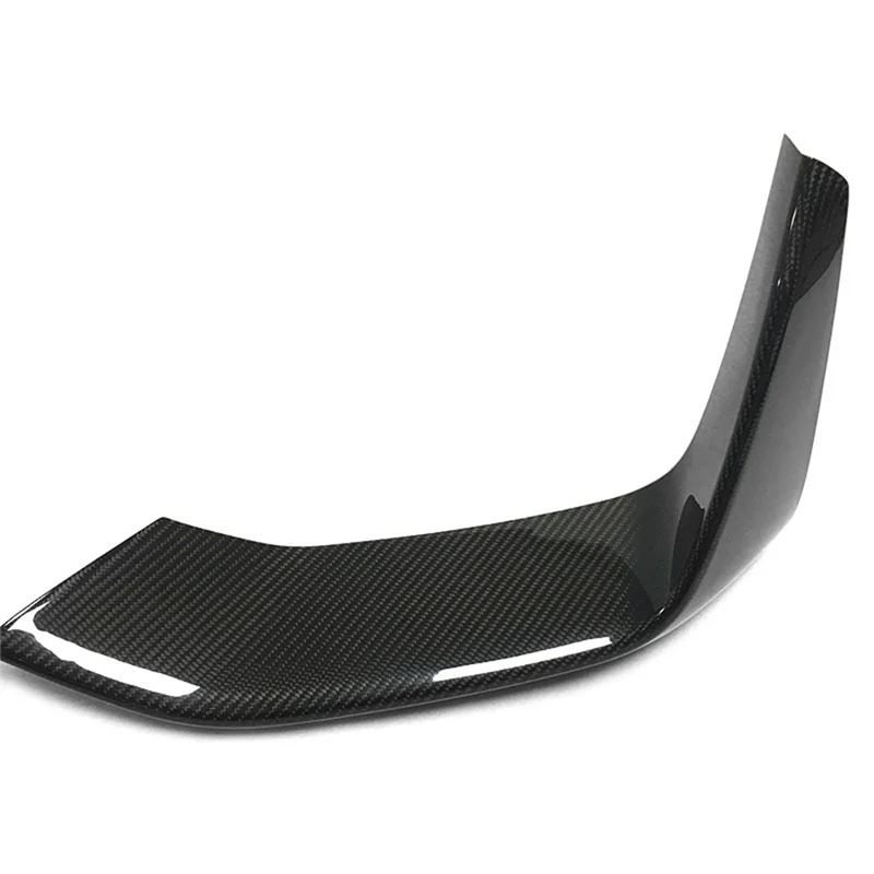 

ABHY-2Pcs Car Front Bumper Spoiler Carbon Fiber For BMW M3 F80 M4 F82 F83 2014-2017