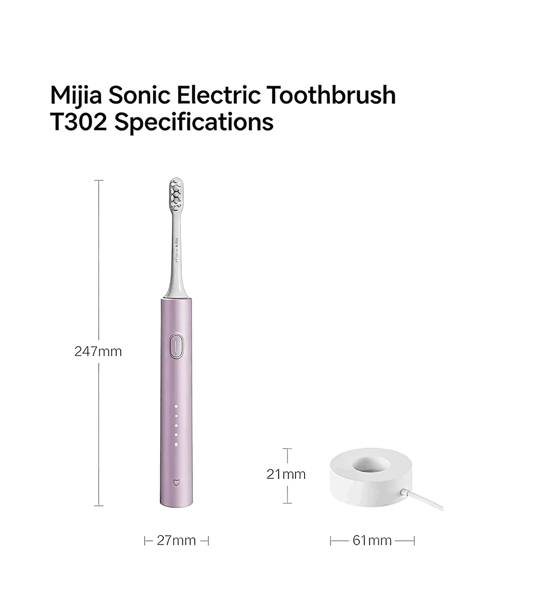 MIJIA Electric Sonic Toothbrush T302 USB Charge Rechargeable For Adult Waterproof Electronic Whitening Teeth Tooth Brush image 6