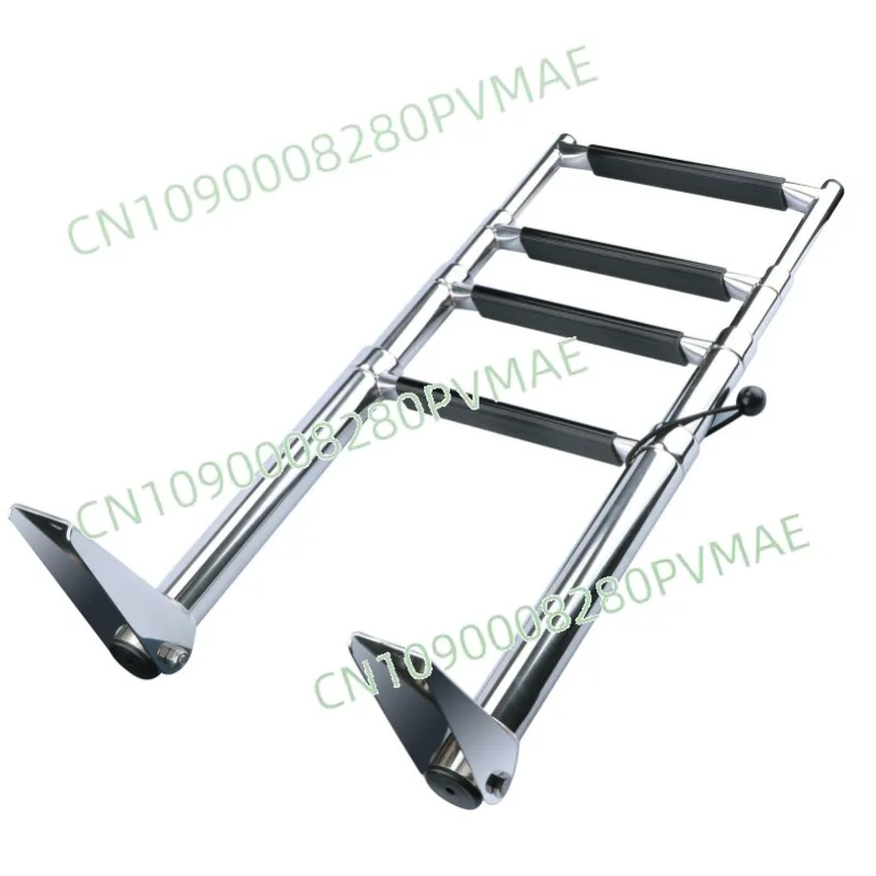 

304 stainless steel speedboat yacht launching deck collapsible retractable ladder boarding ladder pedal ship
