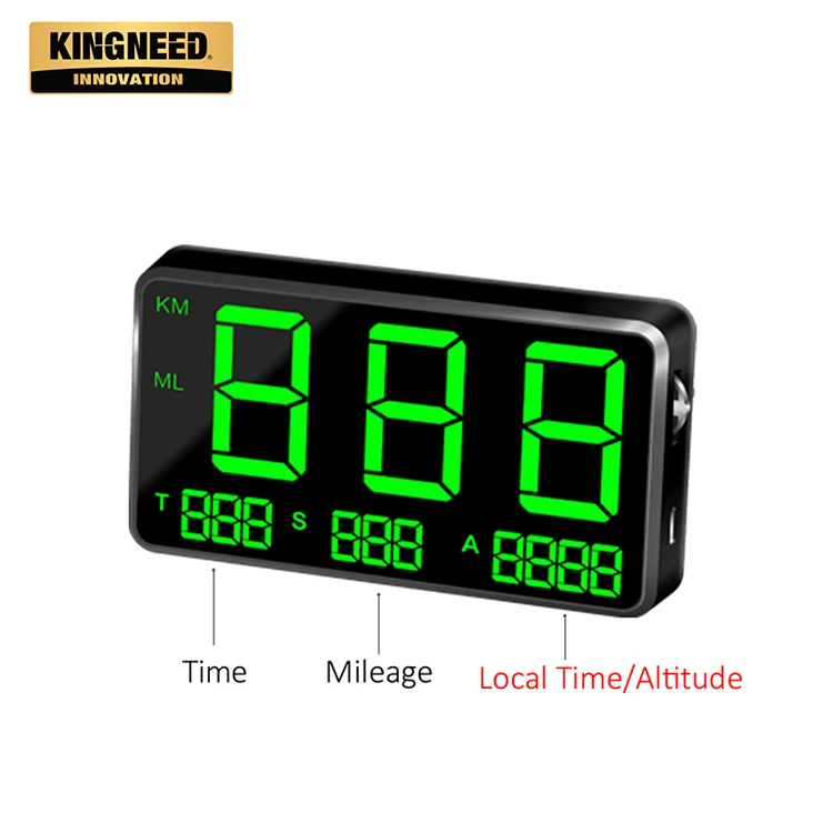 C80 Cheap Gps Hud Head-up Display for All Vehicle Car Universal Digital Speedometer for Car Black Plastic CE Acceptable