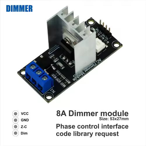 AC Light lamp dimming and motor Dimmer Module, 1 Channel, 3.3V/5V logic, AC 50/60hz, 220V/110V - 600V - Image 6