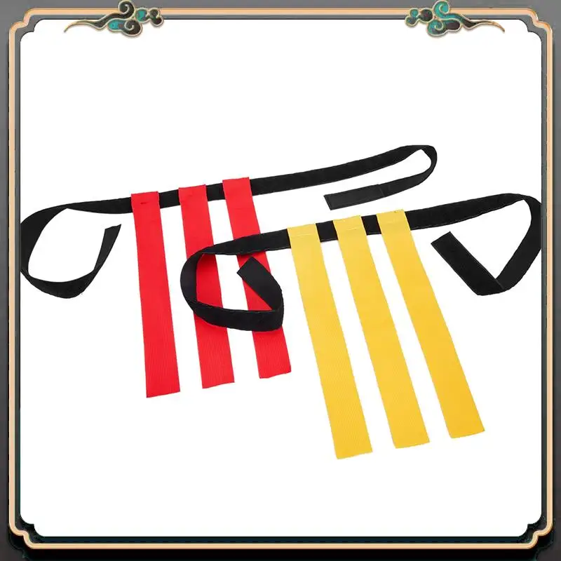 

Premium 4 Set Football Match Training Belt Adjustable Rugby Flag Tag Waist Strap,Adults Youth Flag Football Belts