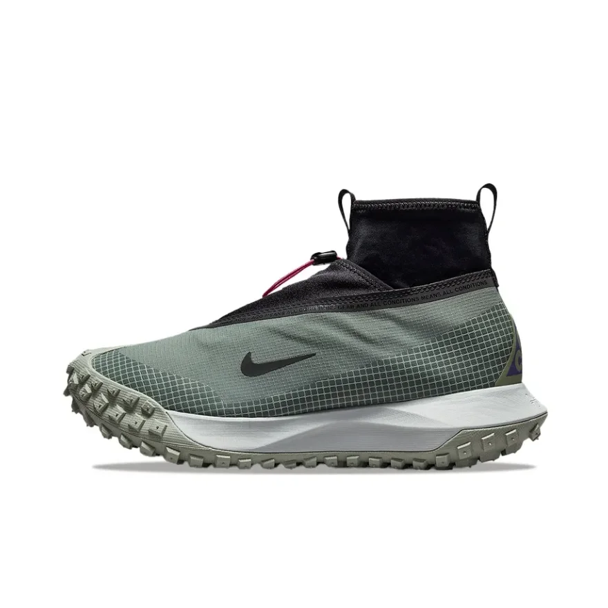 Nike Green ACG Mountain Fly GORE-TEX Men's and Women's Outdoor Functional Shoes Non-slip Wear-resistant Trail Running Shoes