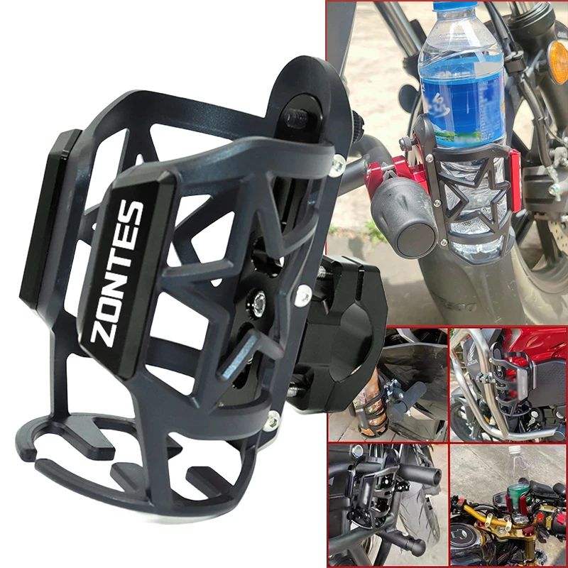 

Fit For Zontes Shengshi ZT310X 310T 310V ZT310R G1 125 ZT125 ZT125U Motorcycle CNC Beverage Water Bottle Drink Cup Holder Mount
