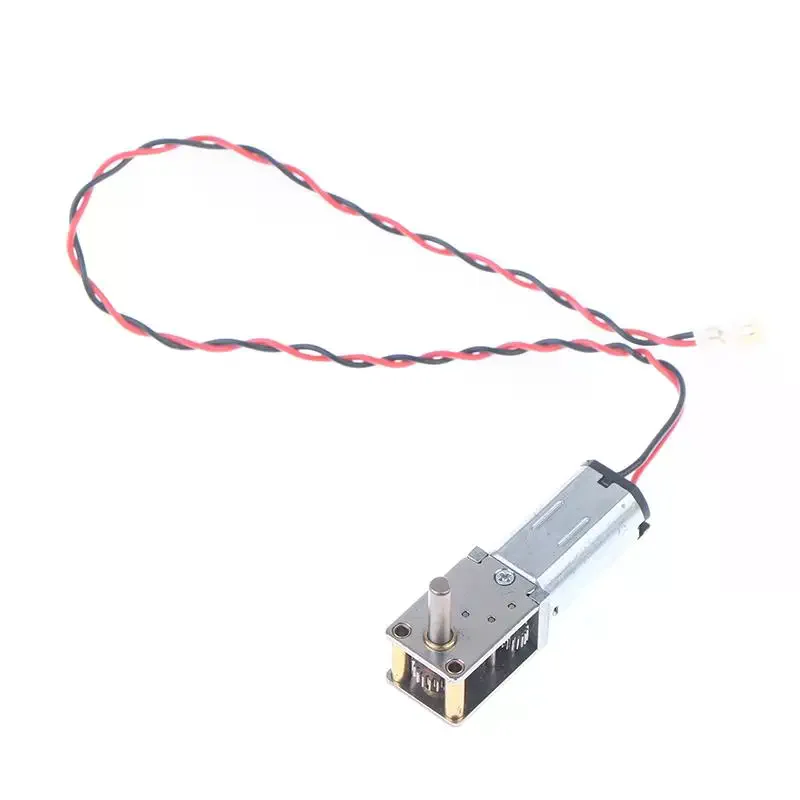 

DC 3V-6V 12RPM Mini N30 Gear Motor Single Long Shaft Slow Speed High Torque Worm All Metal Gearbox Motor Right Angle Robot
