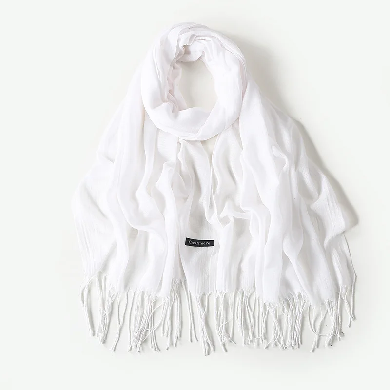 Annual meeting imitation cashmere scarf for women 100g thin solid color gift scarf for men and women autumn and winter warm shaw