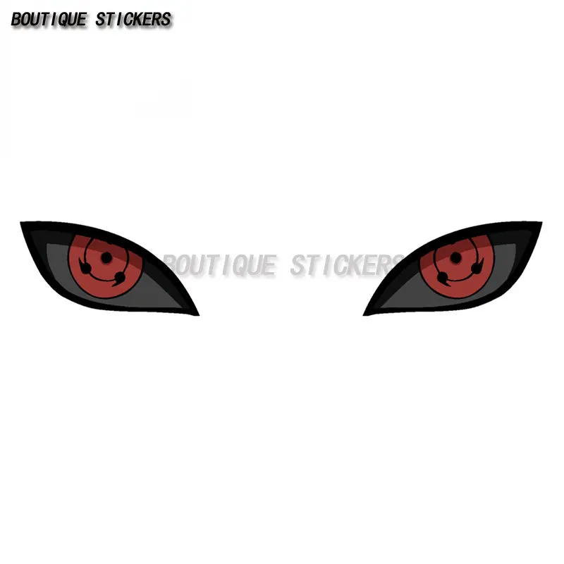 Smart Eyes Car Sticker Garbage Recycling for All Types of Vehicles Sharingan Animation Sticker Waterproof PVC Sticker