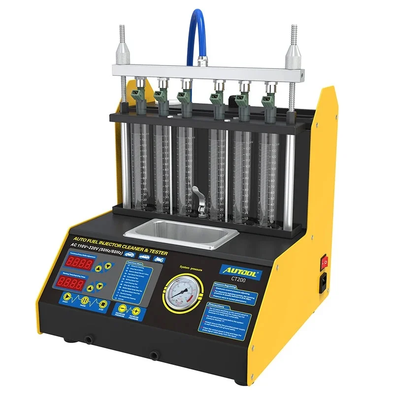 CT-200 Automotive oil fuel injector cleaning machine detector Electric nozzle cylinder ultrasonic cleaner