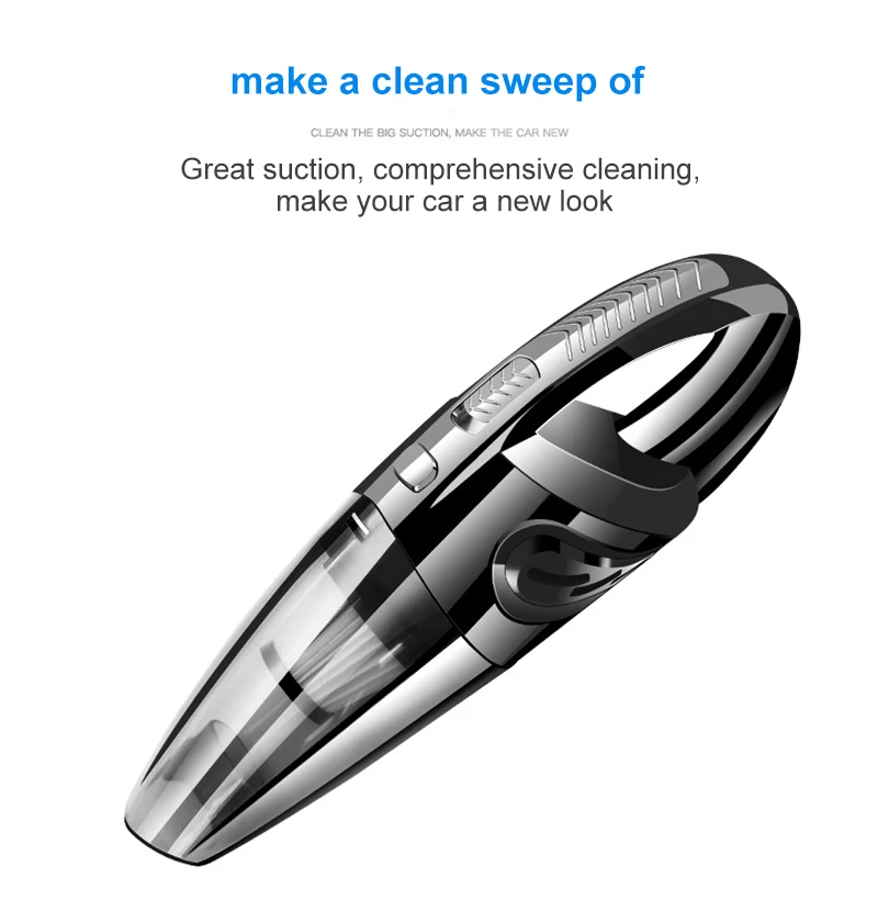 XIAOMI Portable 6000Pa Auto Vacuum Cleaner For Vehicle Wireless Powerful Cyclone Suction Handheld Rechargeable Vacuum Cleaner