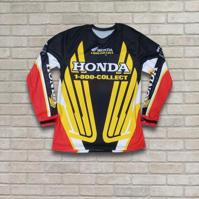 2026 Vintage Jeremy Collect Call Motocross 1996 Jersey Repro Yellow Red Black Men's Women's Classic Cycling Sunscreen T-shirt