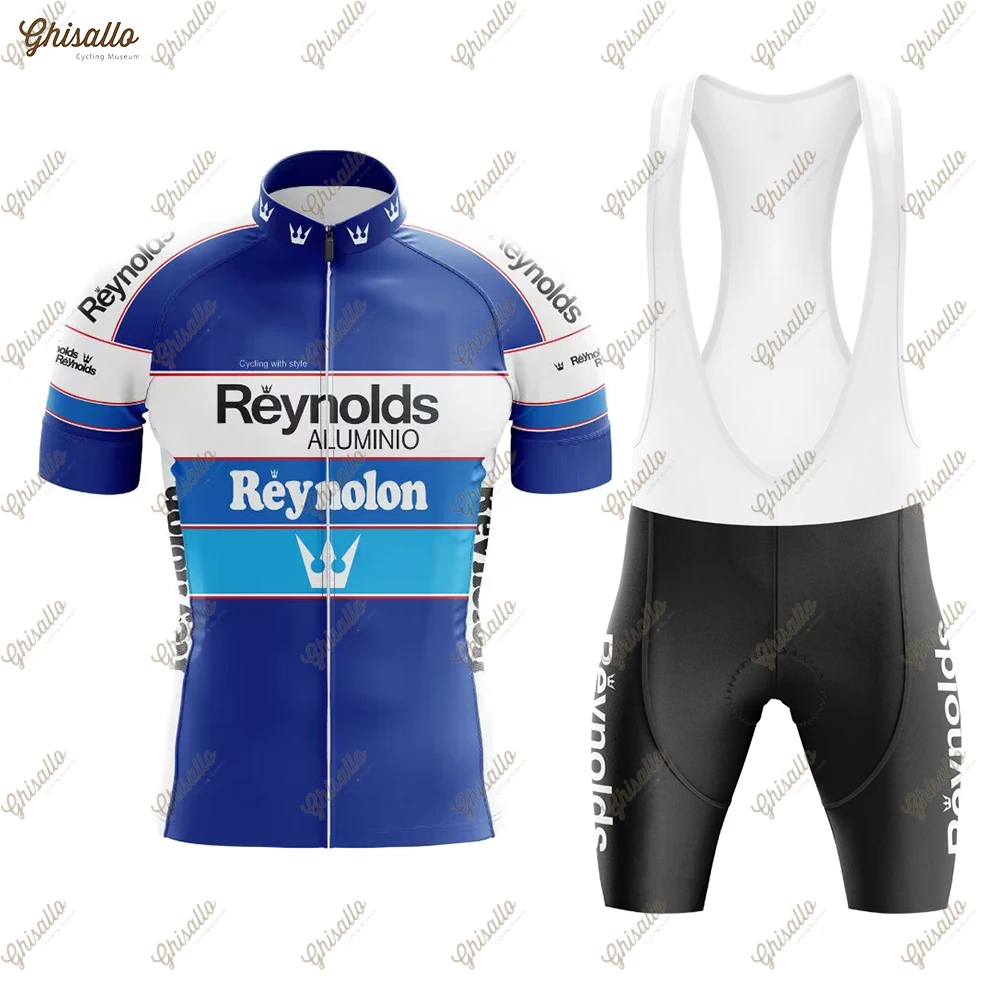 Blue Team Cycling Jersey Set for Men, Road Bike Equipment, Men\'s Cycling Shirt, Downhill Clothing, Quick Dry Clothes, Aerobic