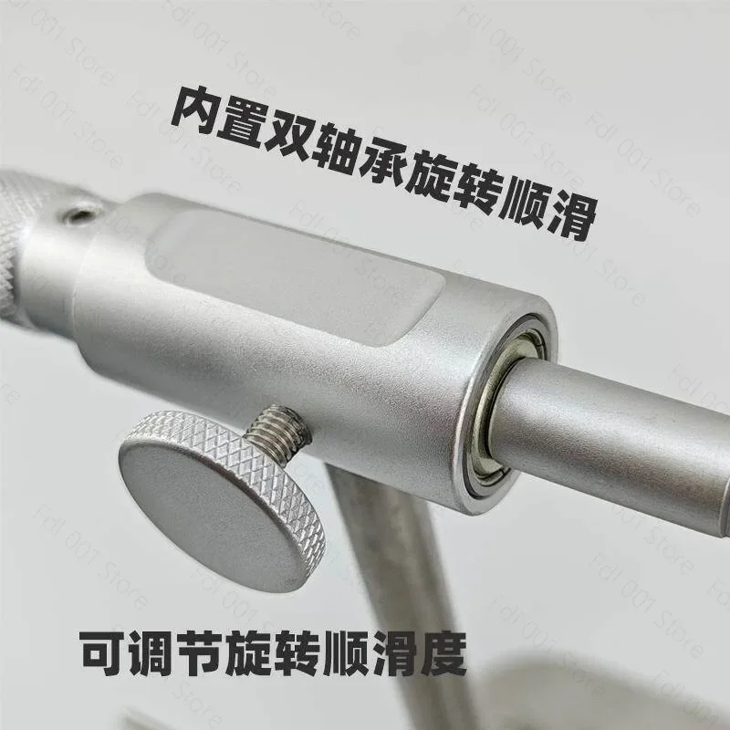 Upgraded Durable Fly Binding Fitter Set Rotatable Table Hair Hook Iron Plate for Micro-Object Fishing