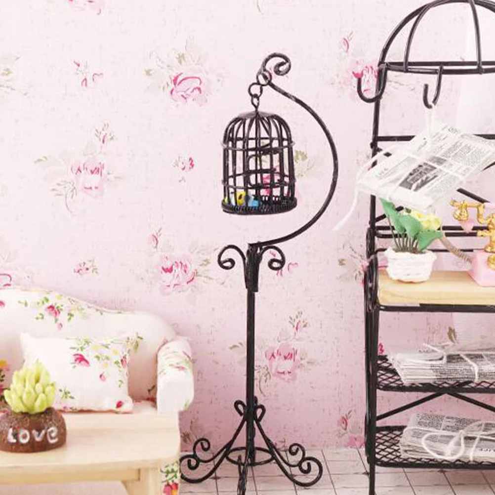 Birdcage Miniature House Accessories Toy Micro Landscape Decoration Model for Adornment Tiny Childrens Toys