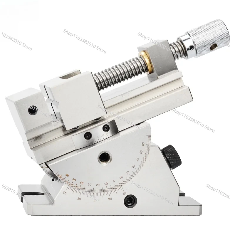 Universal Precision Stainless Steel Flat-Nose Vise, 2-Inch Inclined Flat-Nose Pliers for Grinding Machine