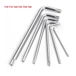 T10 T15 T20 T25 T30 T40 Hex Wrench Double-End 2-Way Torx Screwdriver Spanner Wrench Car Machine Repair Wrench Tools
