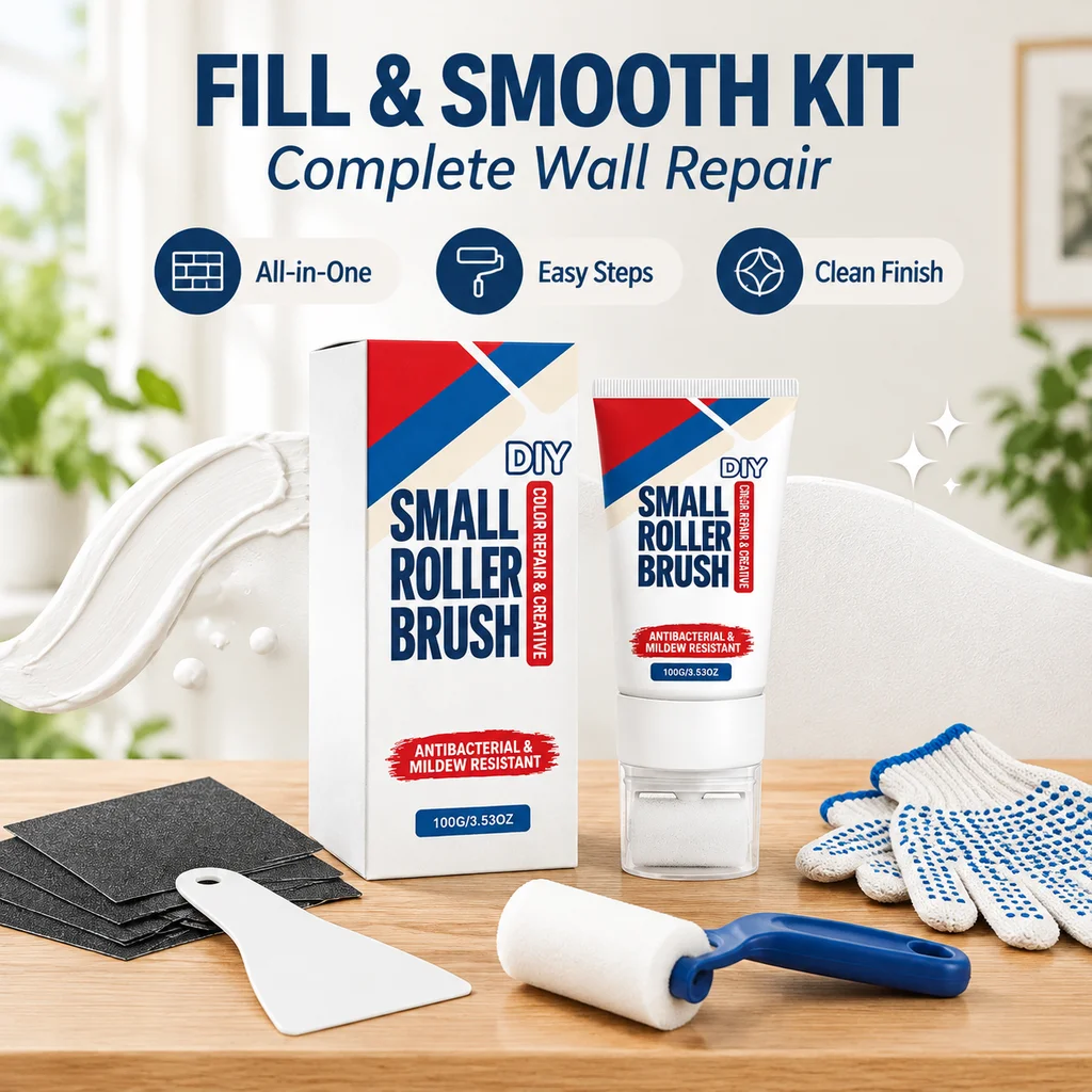Wall Repair Paste Covers Graffiti Stains & Scratch Antibacterial Mildew Resistant Restore Smoothness Household Wall Repair Paint
