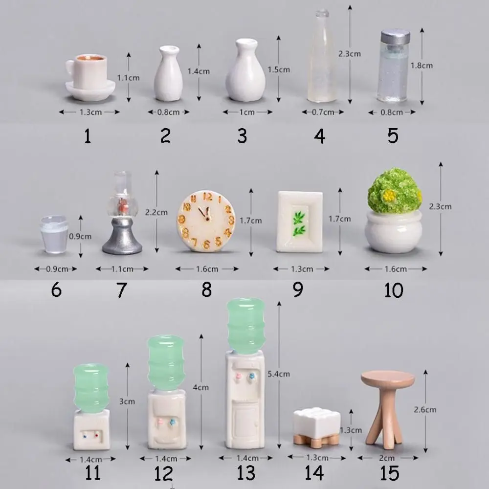 DIY 선물 공예품 분재 액세서리 음료수 기계 소파 미니어처 시뮬레이션 침대 모델 데스크탑 장식 가구 피규어
