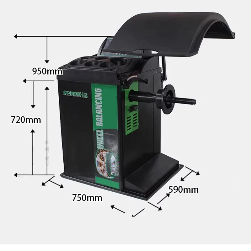 

CT9901HS Fully Automatic Tire Balancing Machine Dynamic Balancing Instrument Infrared Automatic Point Findin, Automatic Braking