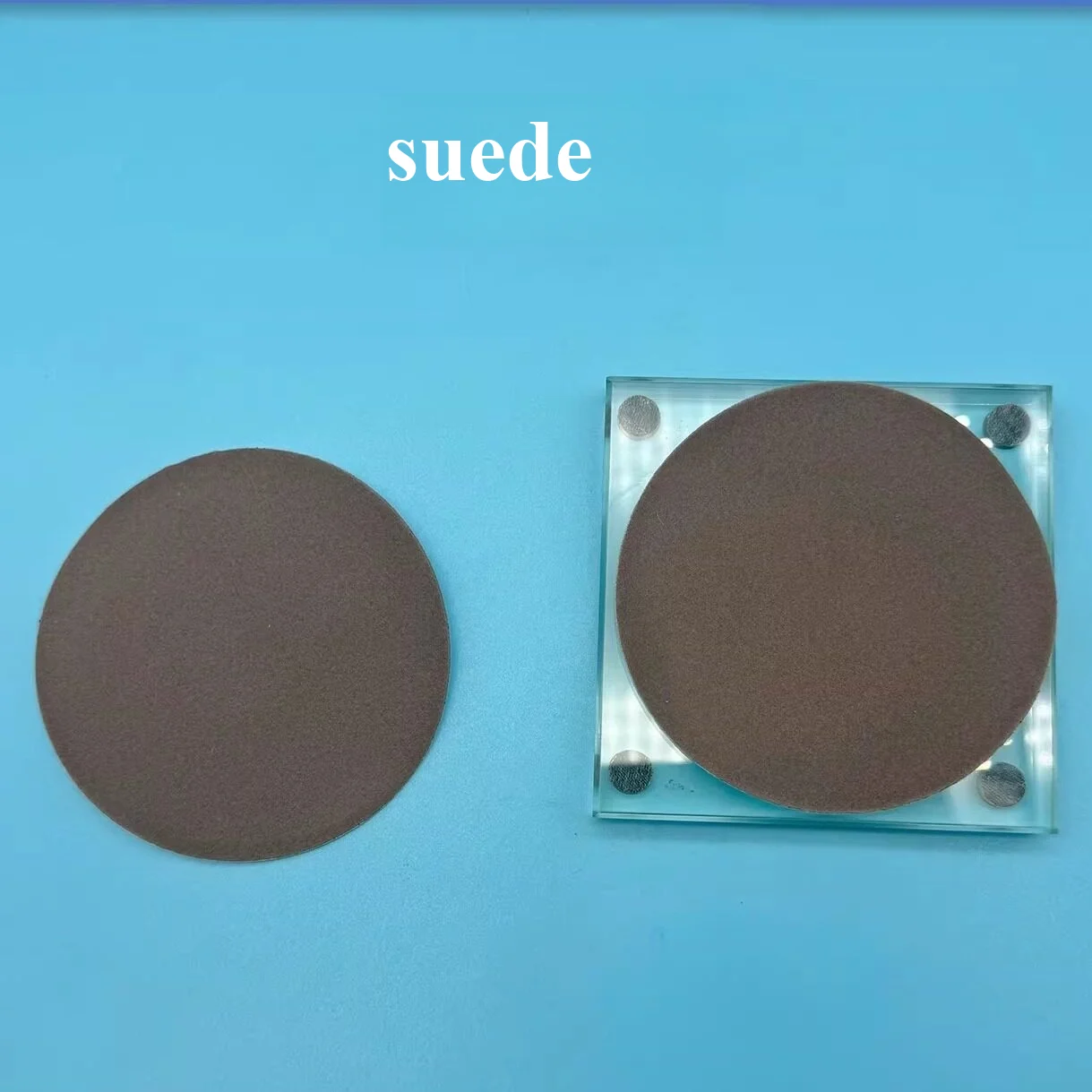 Electrode polishing velvet suede brown velvet glass carbon electrode fine polishing