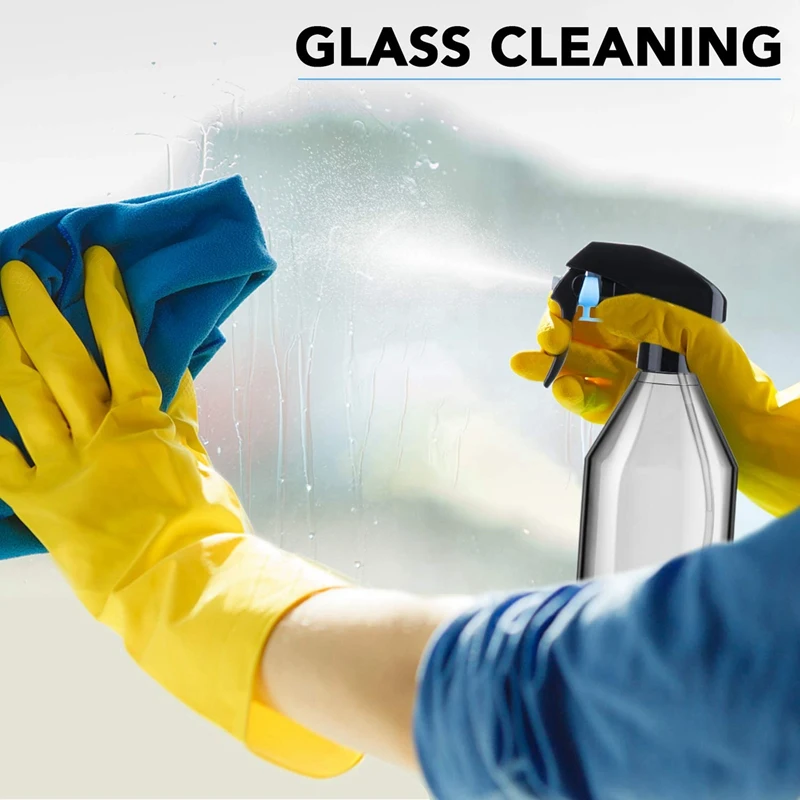 Plastic Spray Bottles For Cleaning Solutions,10OZ Reusable Empty Container With Durable Black Trigger Sprayer, 15Pack image 2