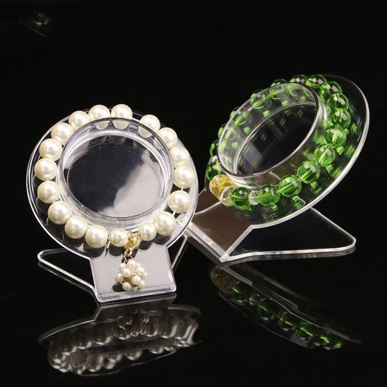 Acrylic transparent jade bracelet display stand for bracelets, jade artifacts, gold, silver, jewelry, and accessories