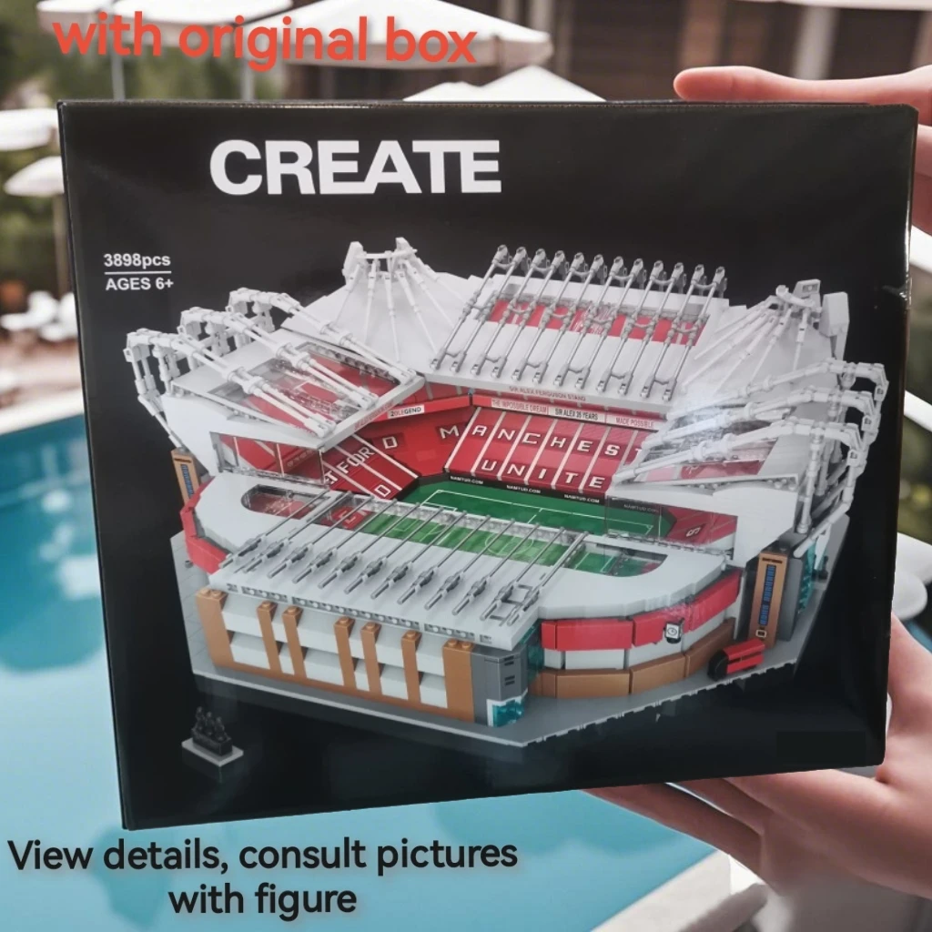 オリジナルボックス付き オールドトラッフォード - マンチェスターユナイテッド 10272 組み立てキットとコレクターおもちゃ 3898 ピース クリスマス 誕生日ギフト