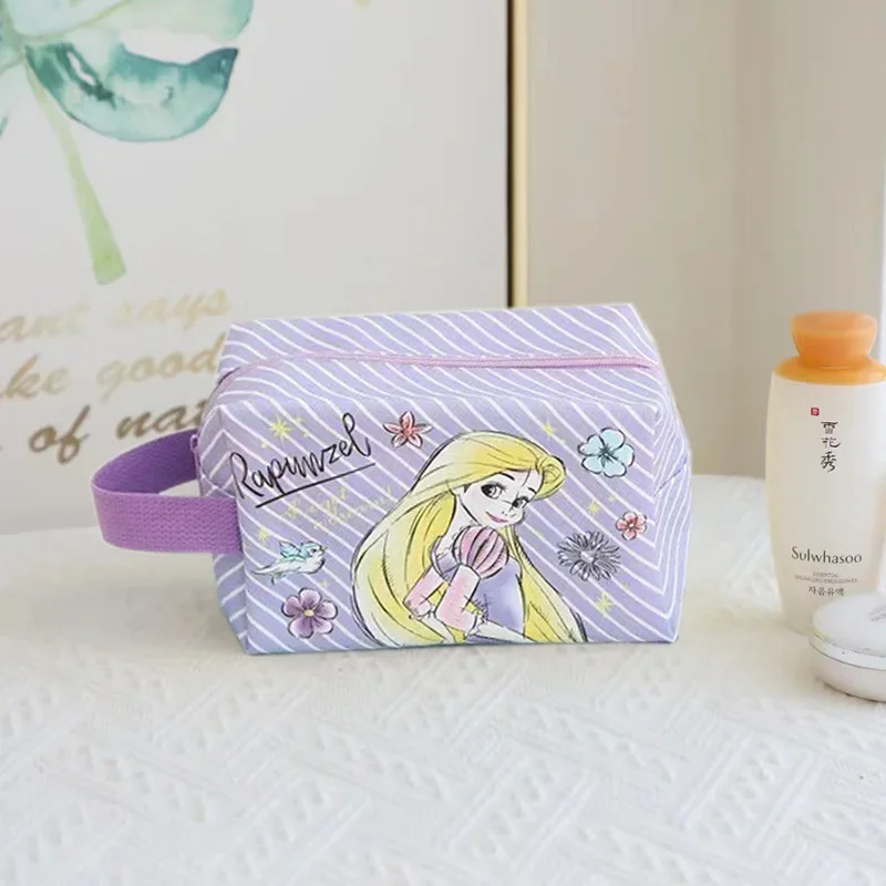 Borsa per il trucco Cartoon Disney Stitch Borse e custodie per cosmetici di grande capacitร per ragazze Borsa da viaggio multifunzionale per studenti