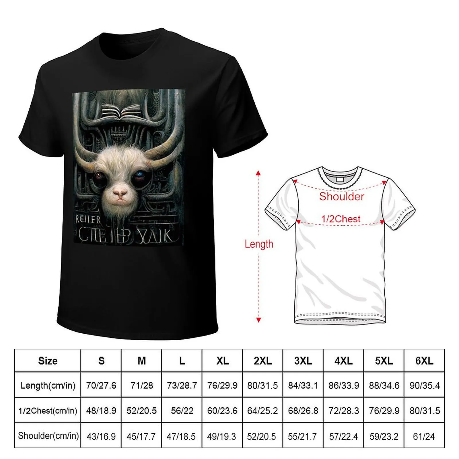Creepy Yak Cover - GIGER EDITION T-Shirt Casual Fashion Short Sleeve Cotton T-Shirt