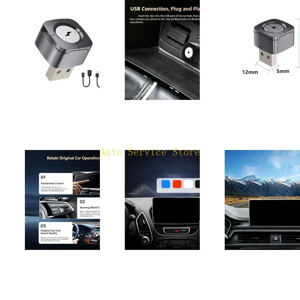 462A Improved Wireless Vehicle Adapter For Better Driving Experience With Auto Detection Function