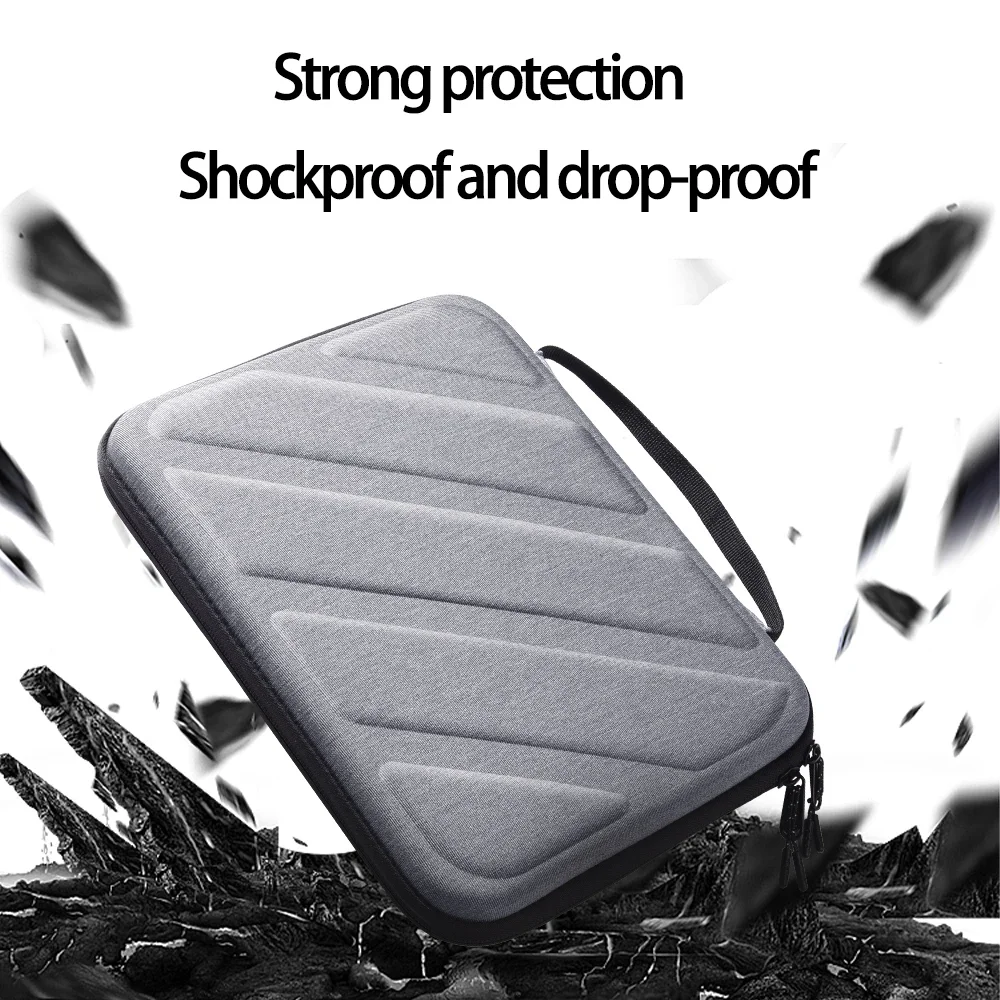 

EVA Storage Bag for Apple IPad Tablet PC Shockproof Case From 7 To 11 Inch Waterproof Skin-friendly Fabric Protective Shell