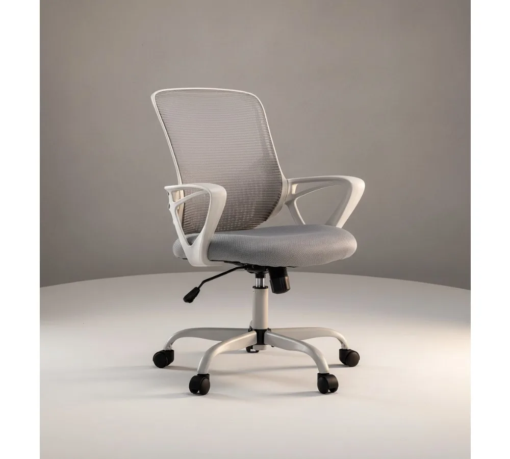 Ergonomic Mesh Office Chair Adjustable Height Swivel Computer Desk Chair with Armrest for Home Office Comfort