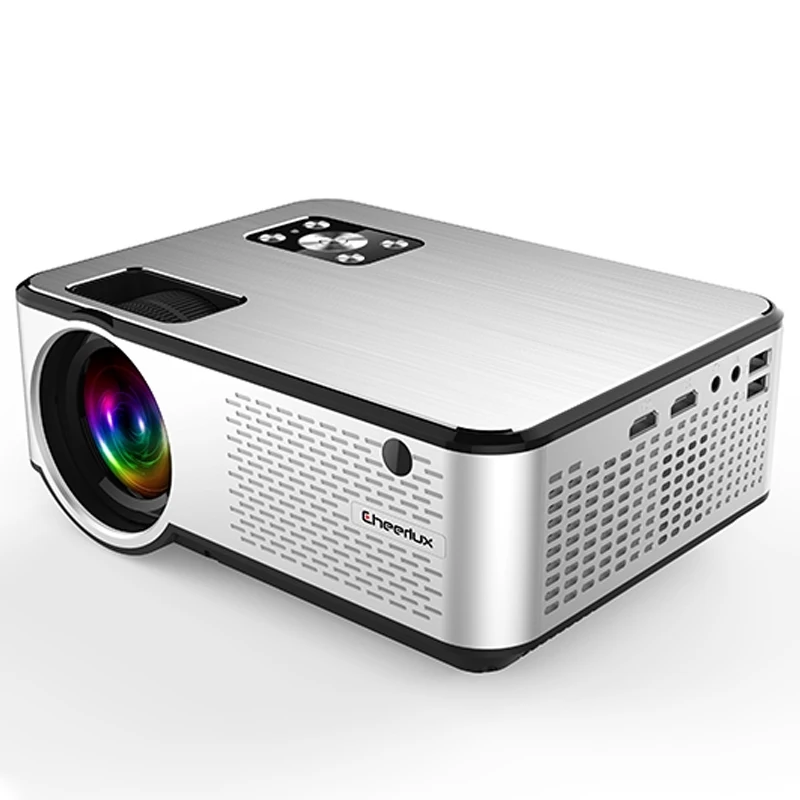 

Cheerlux C9 Smart Projector Mini 4K 1080P Full HD Wi-Fi Wireless BT Portable Office Presentations Home Cinema Theater Projector