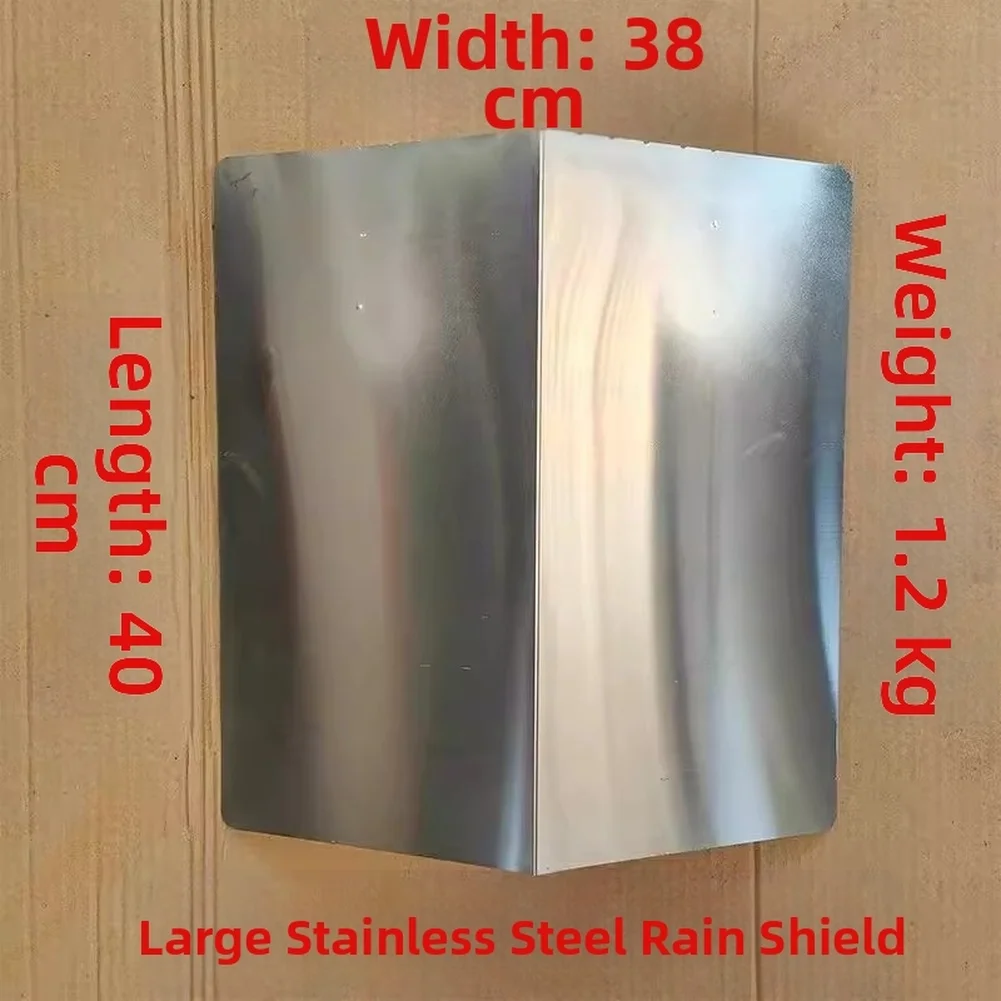 

Weatherproof Stainless Steel Camera Rain Cover for Outdoor Observation Cameras with Mounting Hardware and Screws
