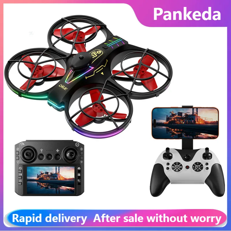 RH830 Professional 4K HD Drone with Laser Obstacle Avoidance & LED Lights, RC Aerial Photography Quadcopter Gift Toys Hobbies