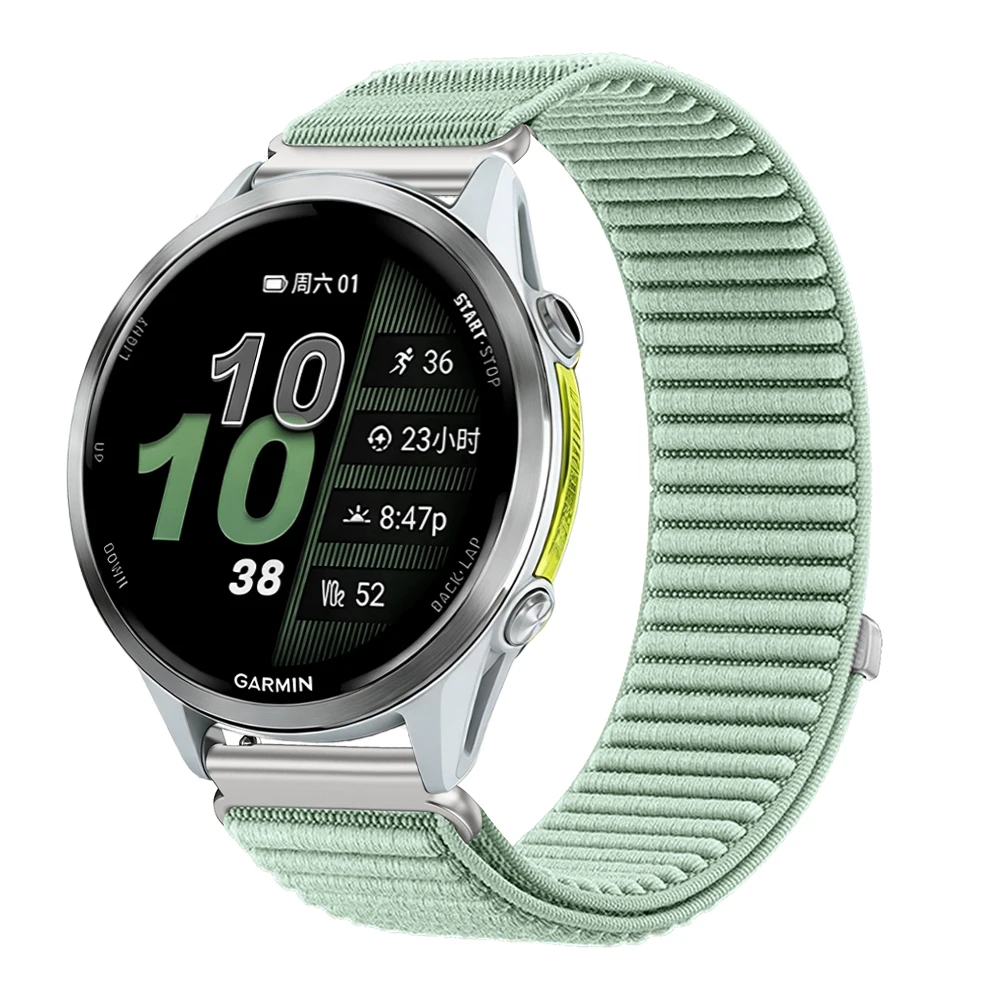 18/20/22mm Nylon Bandje voor Garmin Venu 4 3 3s Sq 2 Plus/Vivoactive 6 5 4 3s Gevlochten Armband voor Garmin Forerunner 255S 645 245